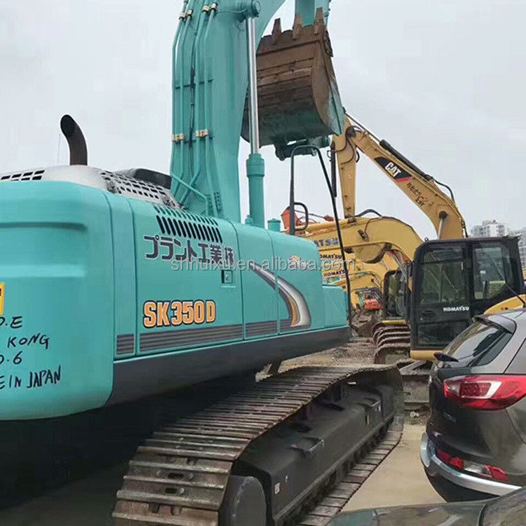 Kobelco SK200 우수한 품질의 중고용 크롤러 발굴기 Kobelco SK350 사용 된 발굴기