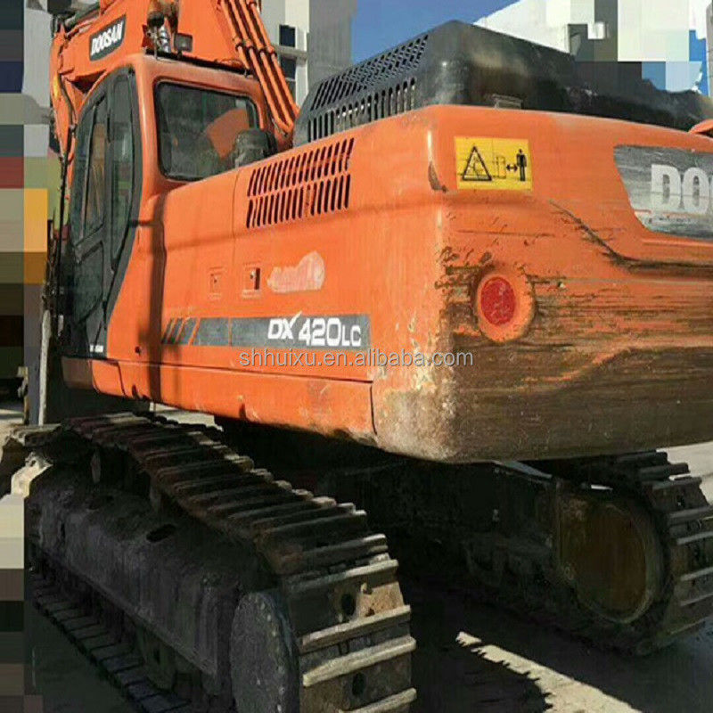 듀산 핫 판매 고품질 중고용 수압 크롤러 발굴기 듀산 DX420 한국 원산지 사용 된 발굴 기계 좋은 가격