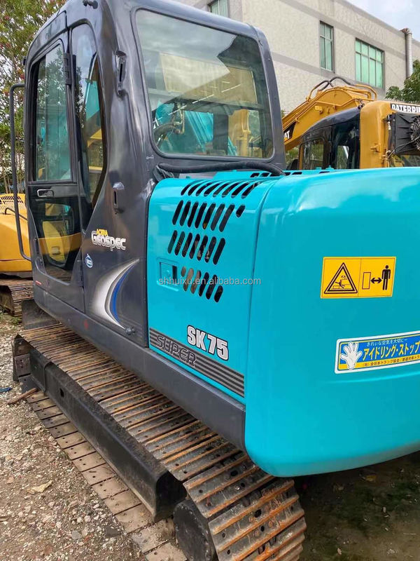 중형 발굴기 사용된 Kobelco 75 낮은 노동 시간 기계 정비 작업소