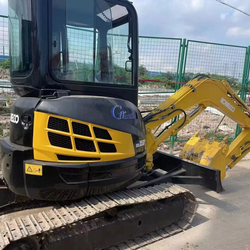 노란색 색상 원본 페인트 사용 된 Kobelco 35sr 중고용 미니 발굴기
