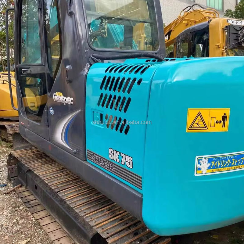 블루 컬러 오리지널 페인트 사용 된 Kobelco 75 발굴기 중고 7.5 톤