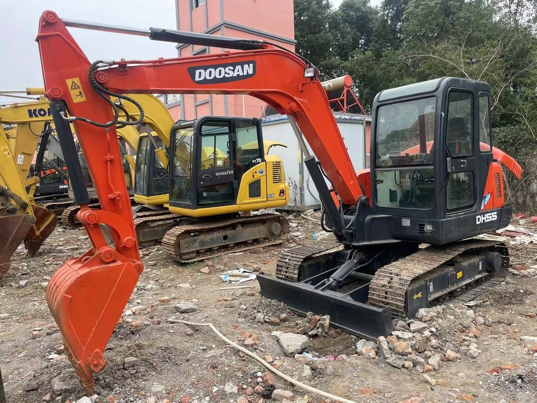 미니 사용 크롤러 파기 기계 Doosan dx55/초 수동 고품질 발굴기 Doosan dx55