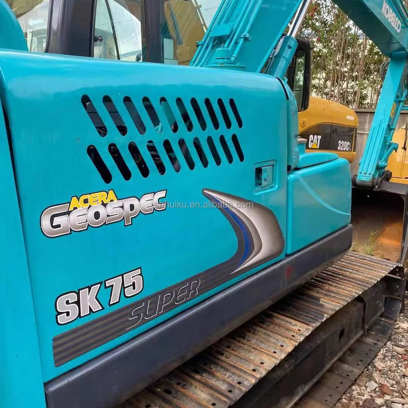 7.5 톤 일본 중고 Kobelco 발굴기 중고 Kobelco 75 발굴기