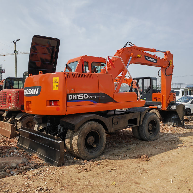 90 신형 바퀴 발굴기 중고품 DOOSAN DH150W-7 4 바퀴 발굴기 사용