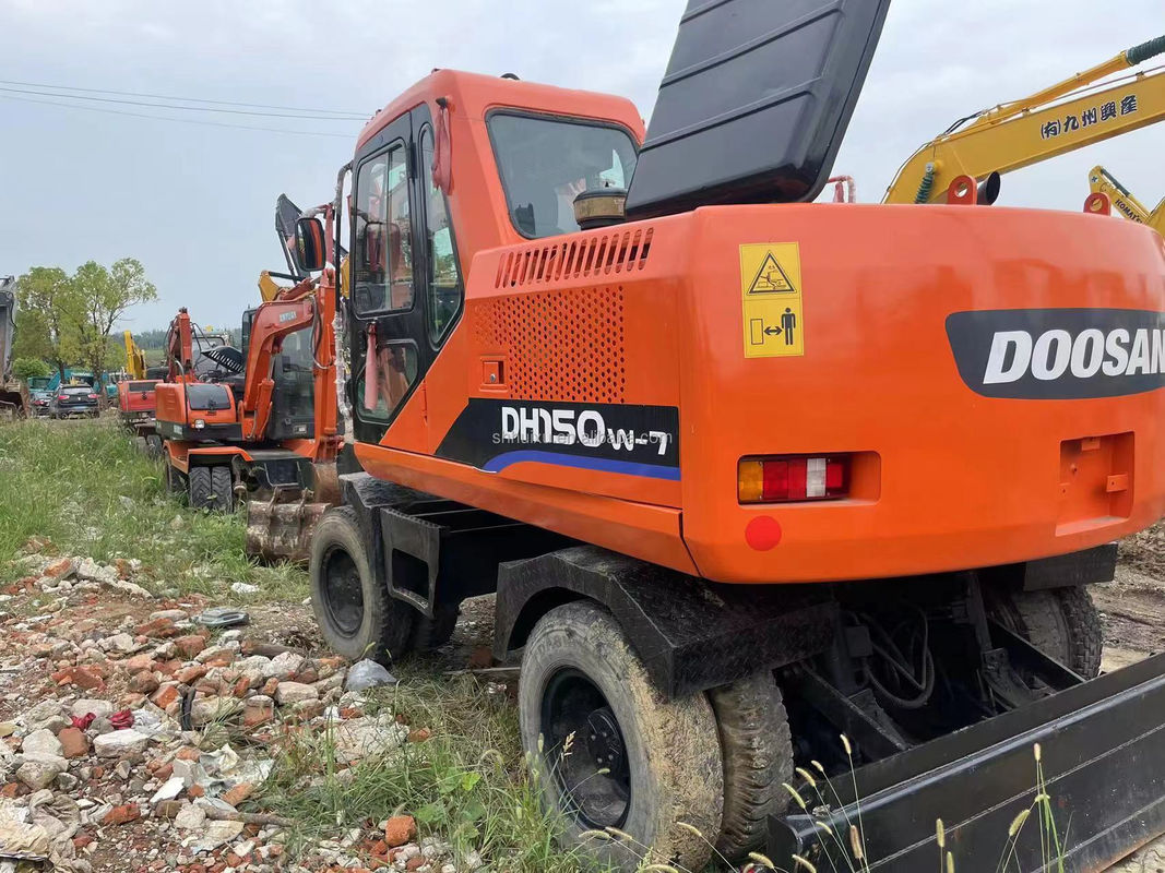 90 신형 바퀴 발굴기 중고품 DOOSAN DH150W-7 4 바퀴 발굴기 사용