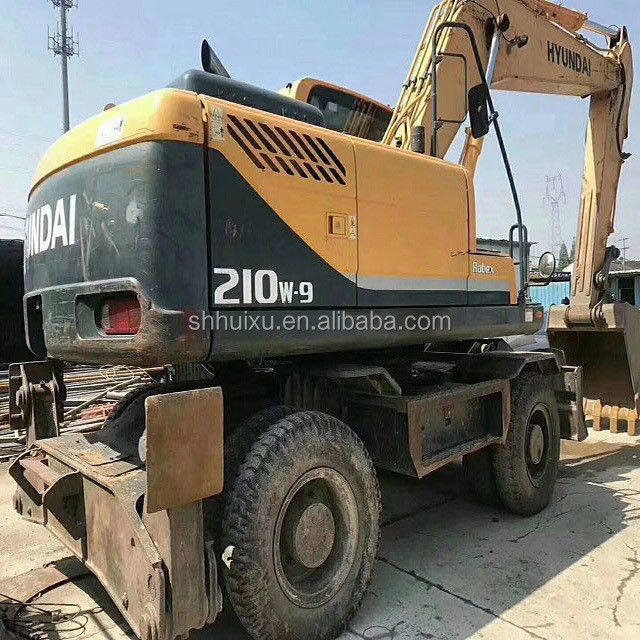 한국 원본 2014 사용 된 현대 r210w-9 바퀴 발굴기 / 타이어 기계 R210w-9 현대 판매
