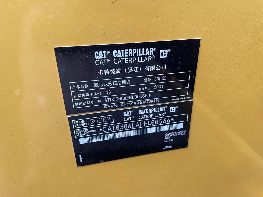 사용 된 미니 발굴기 CAT306E 발굴기 사용 된 기계 6톤 고양이 발굴기 사용 된 중국 미니 발굴기