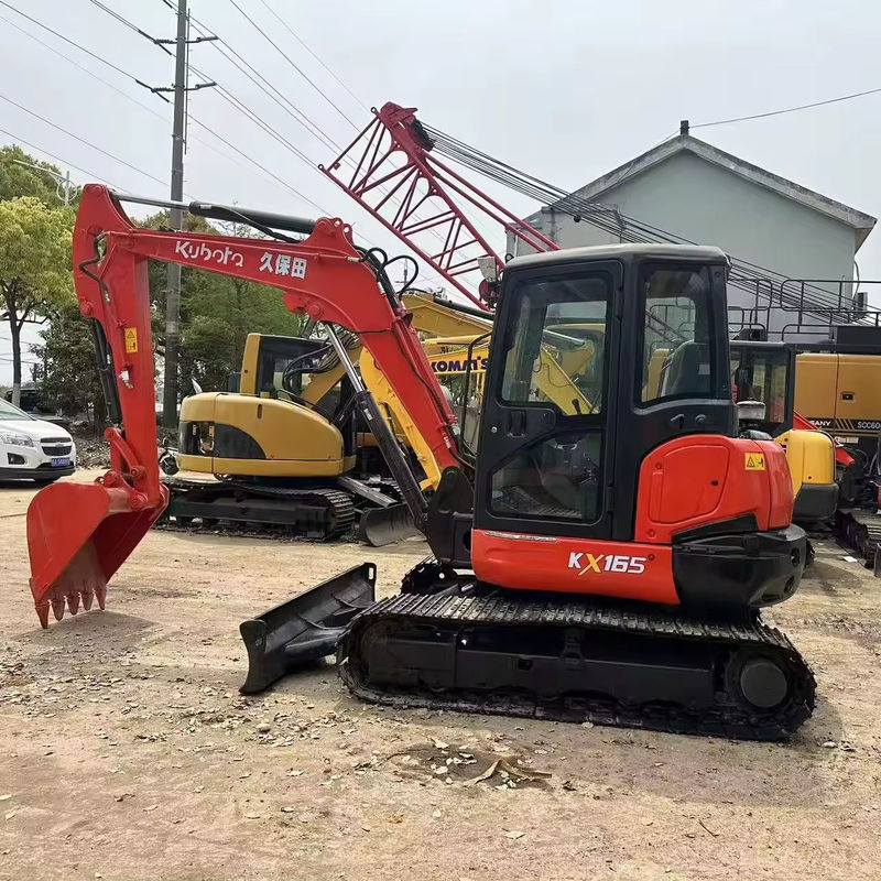 합리적인 가격 Kubota165 일본 출처 저렴한 가격 사용 된 발굴기 수압 크롤러 발굴기