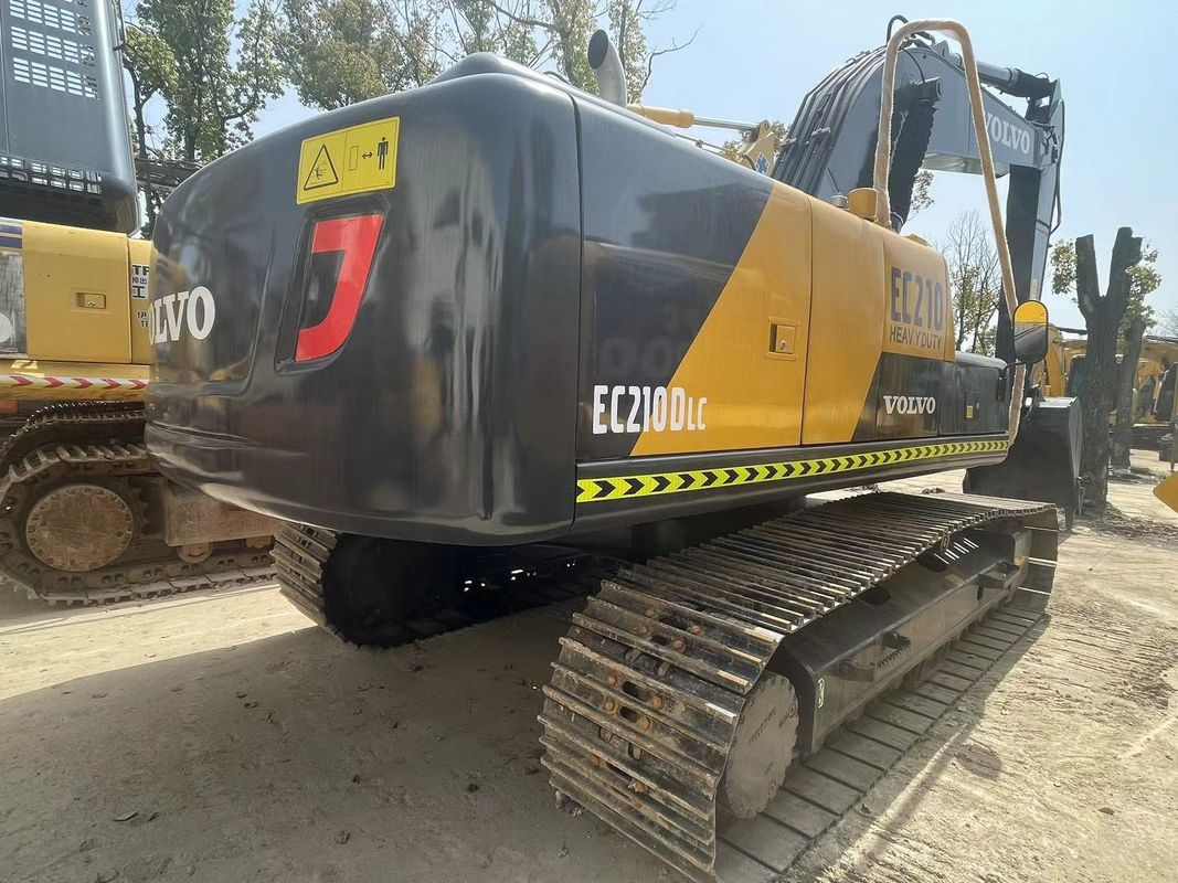 21000kg 사용 된 수압 크롤러 발굴기 중고 Volvo Ec210 1.1m3 버킷 용량