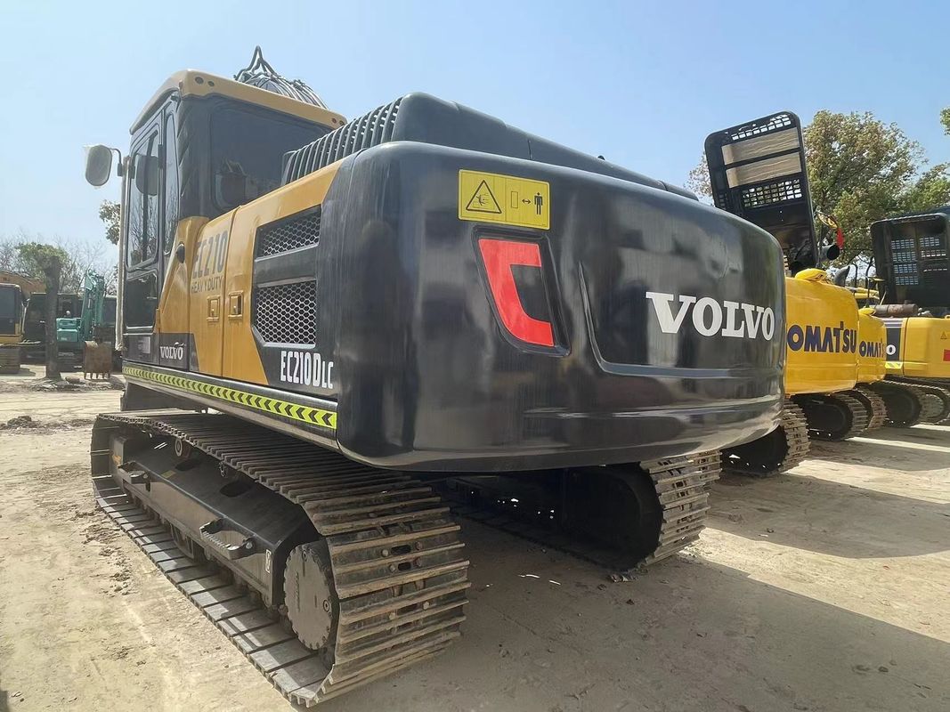 21000kg 사용 된 수압 크롤러 발굴기 중고 Volvo Ec210 1.1m3 버킷 용량