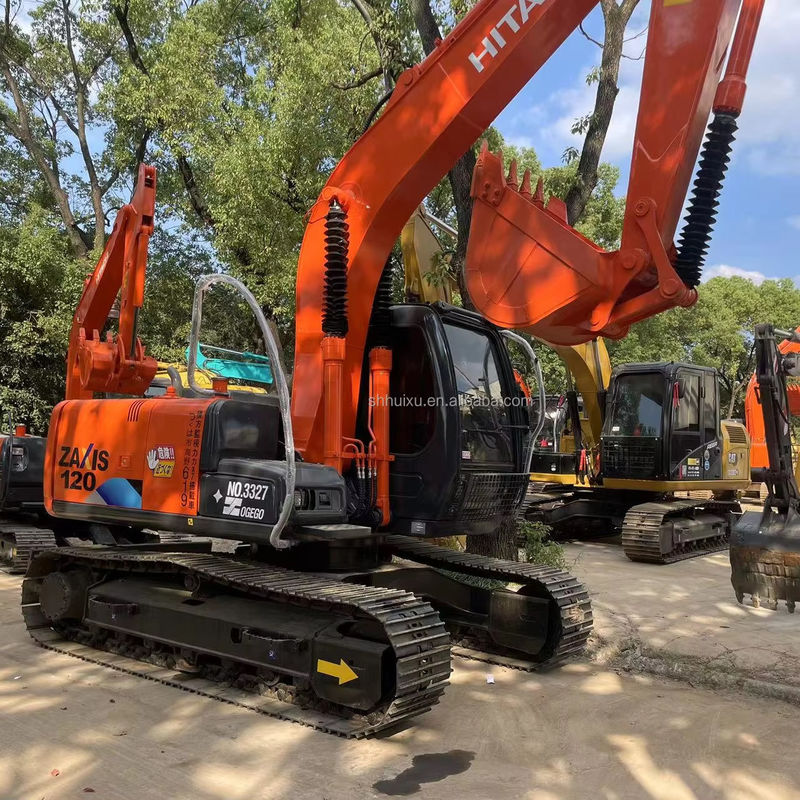 12000kg Zx120 사용 된 히타치 발굴기 원본 페인트 0.51m3과 함께 중고