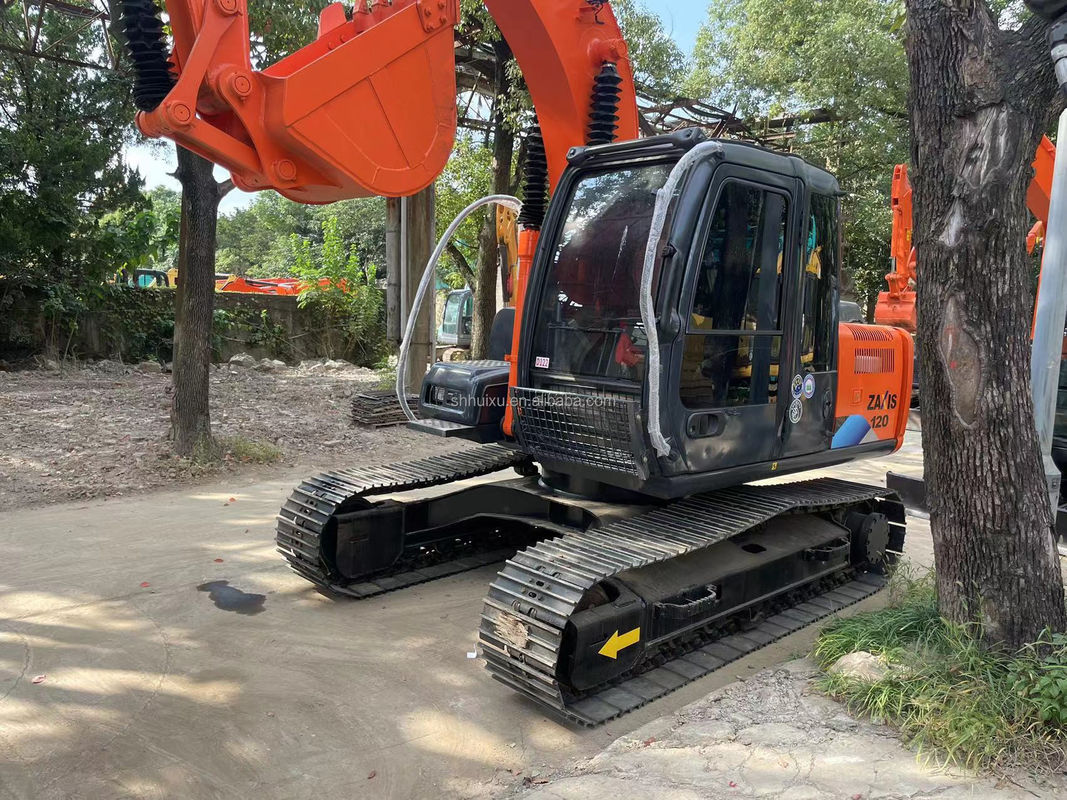 12000kg Zx120 사용 된 히타치 발굴기 원본 페인트 0.51m3과 함께 중고