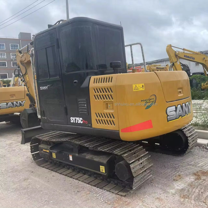 7.5 톤 사용 된 Sany Excavator 중고 Sany Crawler Excavator Sany75