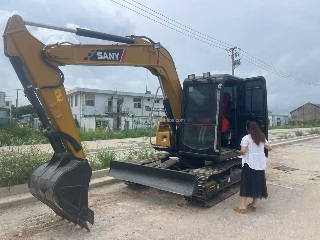 7.5 톤 사용 된 Sany Excavator 중고 Sany Crawler Excavator Sany75