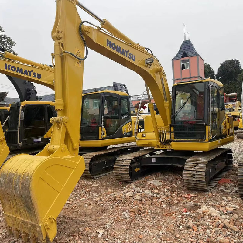 새로운 도착 사용 된 발굴기 KOMATSU PC130/낮은 작업 시간 두 번째 손 KOMATSU 발굴기 좋은 이동 상태