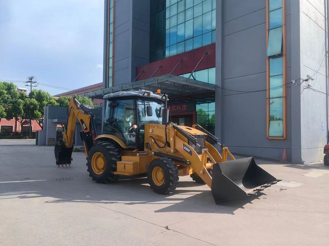 사용 된 발굴기 Caterpillar CAT420F 도로 칠기 기계/ 중고 일본 트랙터 도로 기계 엔진 좋은 상태