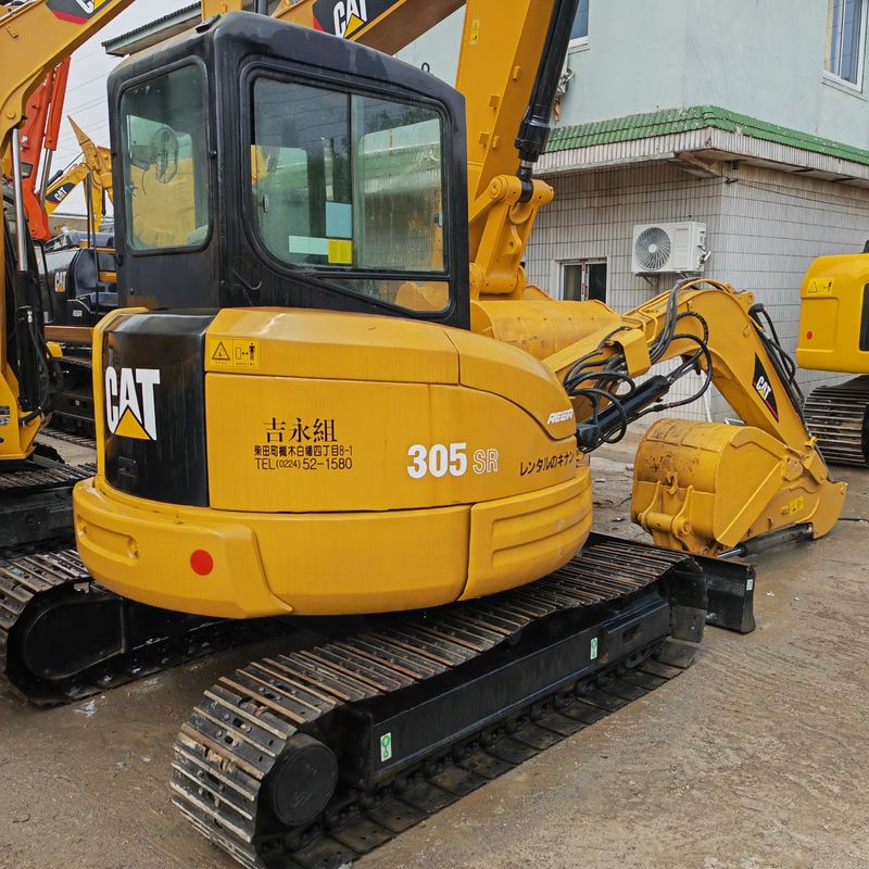 사용 된 CAT 발굴기 CAT 305.5SR 크롤러 발굴기 / 사용 된 엔지니어링 건설 기계 CAT305SR 5T 발굴기