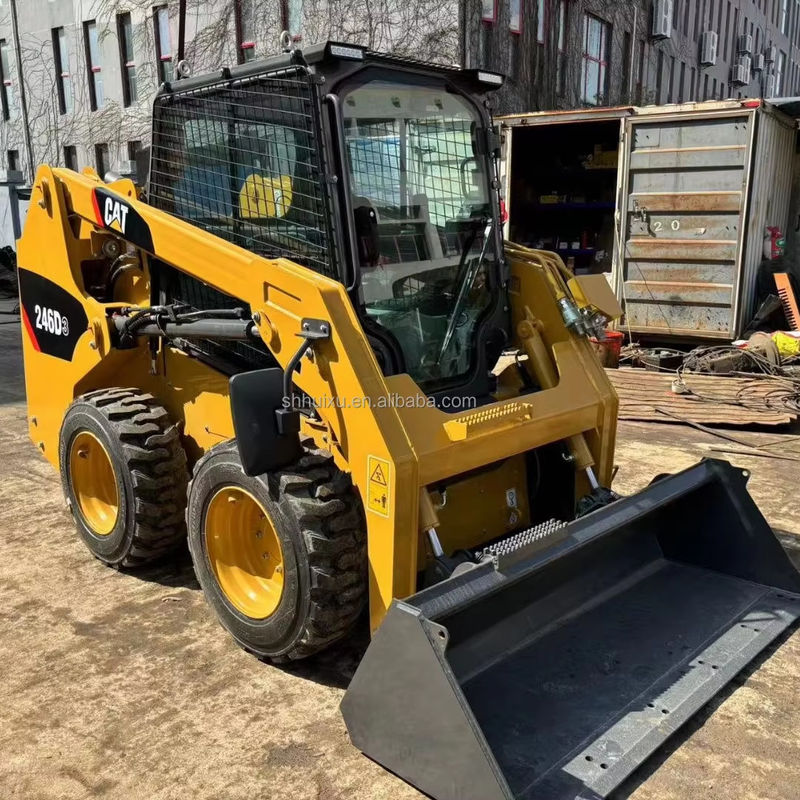 사용 된 슬립 머신 CAT 246D3 Caterpillar 바퀴 발굴기 일본 원본 바퀴 발굴기
