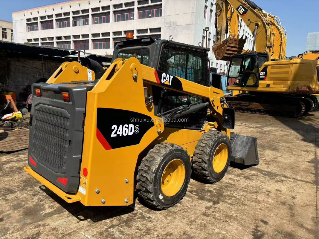 사용 된 슬립 머신 CAT 246D3 Caterpillar 바퀴 발굴기 일본 원본 바퀴 발굴기