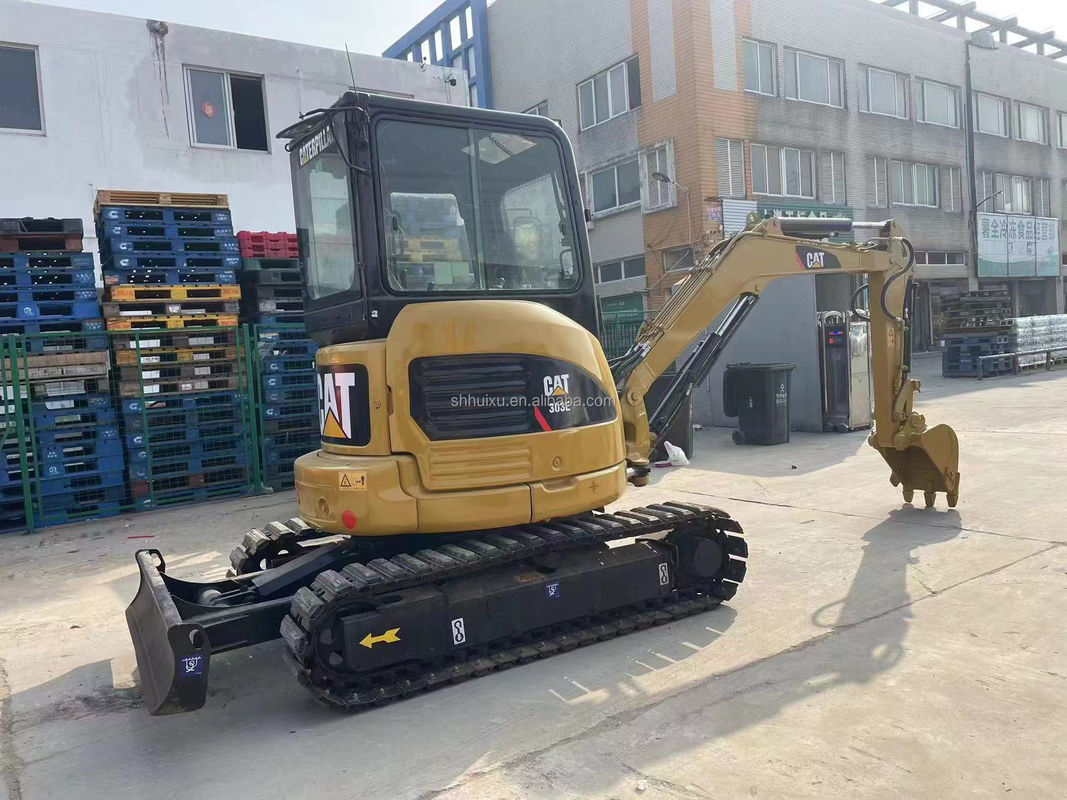 노란 색의 미니 사용 된 발굴기 cat303e 판매
