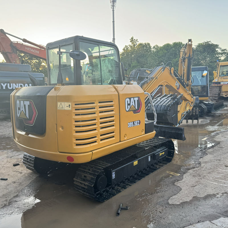 사용 된 발굴기 cat305.5e/초 손 노란색 페인트 사용 된 크롤러 고양이 305.5e 판매